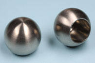 Kugelendkappe 2010Ø 55 mit Sackloch für Rohr 42,4 mm